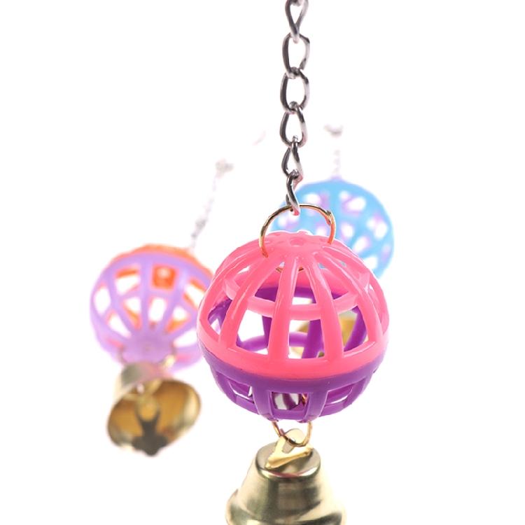 Bell Bird Игрушки Цветной Пластиковый Шар-Попугай для Кореллы Африканского Серого Попугая