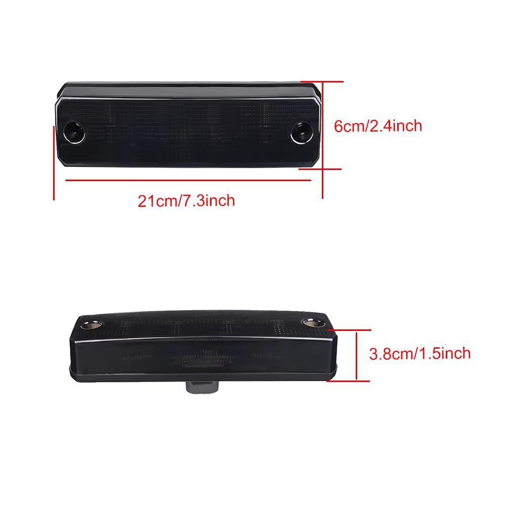 1 шт. Светодиодный задний фонарь для квадроцикла для Honda Pioneer 520 700 1000 2014 - 2025 UTV Светодиодный красный черный стоп-сигнал Задний фонарь