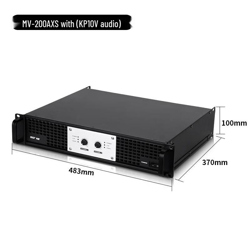 SAST MV-200AXS Professional Pure Power Amplifier CN plug (adapter included)