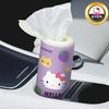 Hello Kitty Car Slim Tissues 60 Sheets, 6 Pieces, 1 Set, a Popular Character In Korea