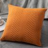 Однотонный декоративный чехол для подушки, чехол для дивана, кресла, автомобиля, стеганый квадратный чехол для дивана, застежка-молния