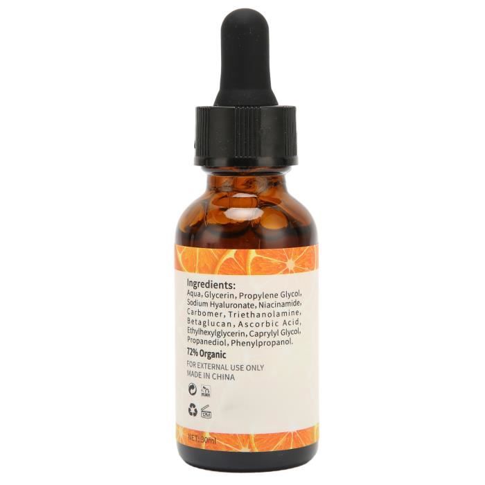 Sérum pour le visage - HILILAND - Vitamine C - Hydratant - Anti-rides - 30ml