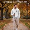 Men's 2D Graphic Hoodie, Breathable Soft Minimalist Design, Comfortable Versatile Casual Daily Wear, Fashion Pullover for Everyday Outfits
