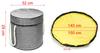 DIXI gray toy basket with mat for toy blocks