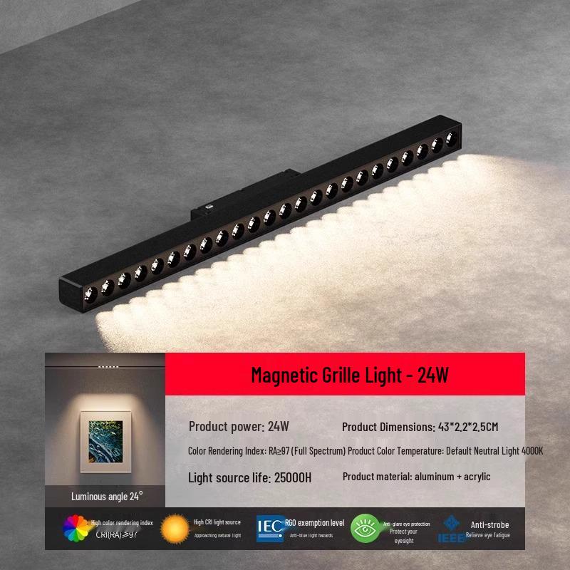 Magnetic Honeycomb Track Light for Kitchen & Living Room Ceilings