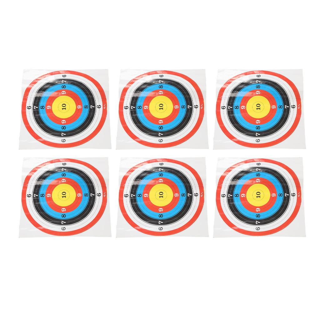 10PCS Shooting Targets Self Adhesive Round Paper Shooting Targets Stickers for Aiming Training