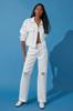 Women's Fashion White Oversize Denim Jacket