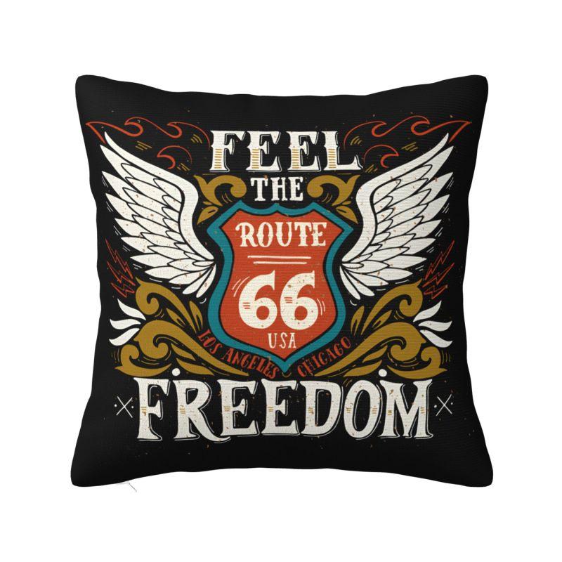 Route Throw Pillow Case cm Decor Home Cushion Cover Square Polyester Pillowcase Doublesided Printing