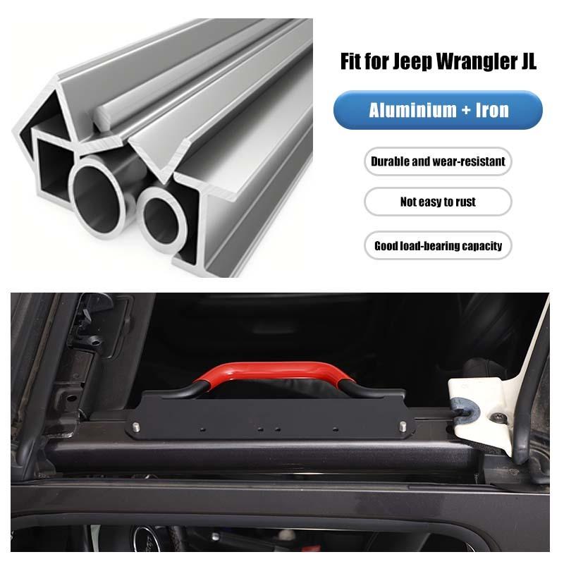Ручка для крыши автомобиля, металлическая, дверная рама, трос, поручни для Jeep Wrangler JL, Gladiator JT 2018 Up