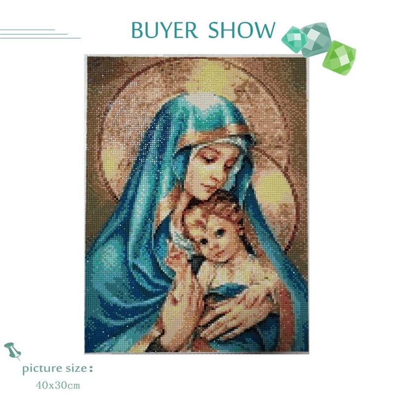 Алмазная картина Религиозная икона Полная площадь Алмазная вышивка Алмазная мозаика Вышивка крестом