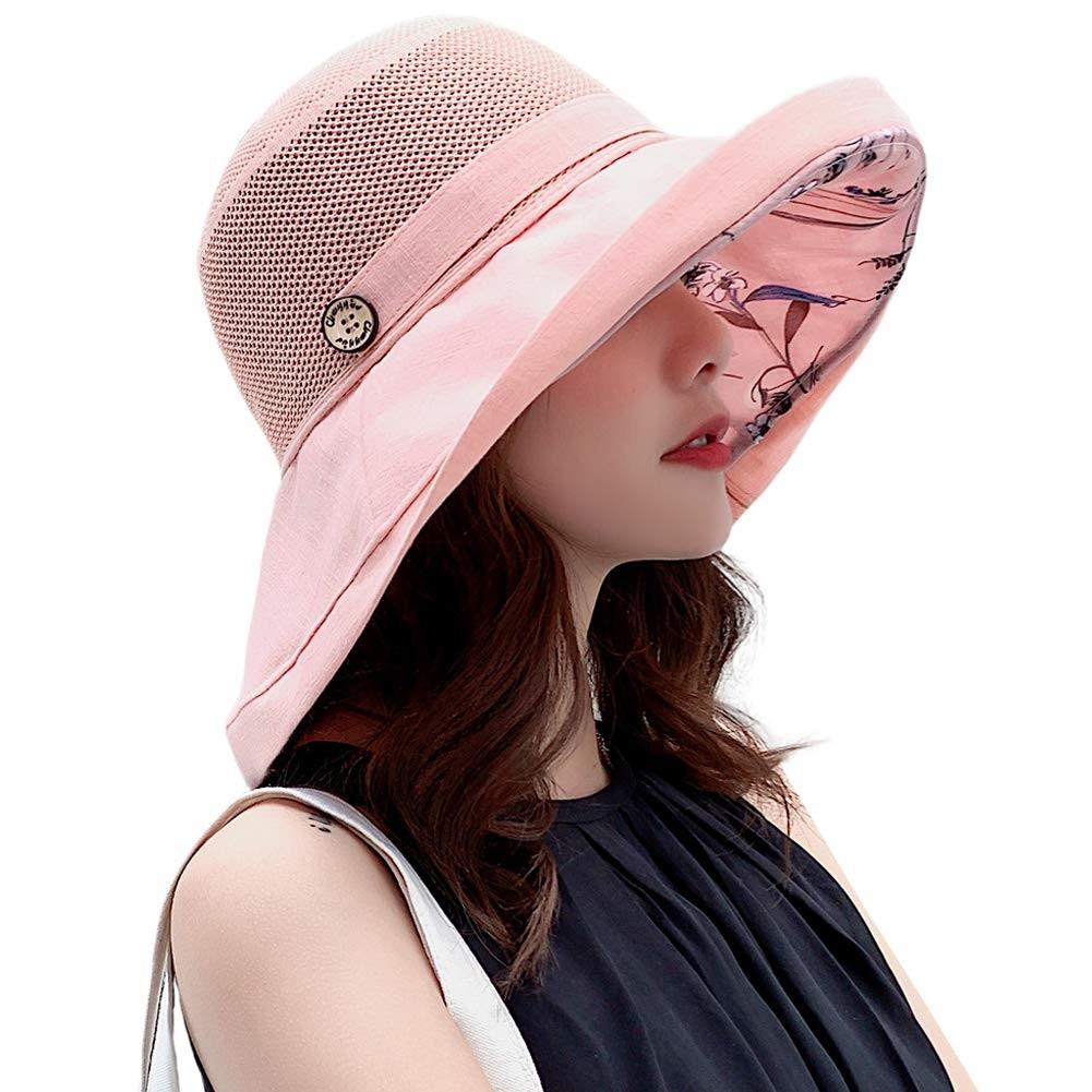 Ladies' Classic Fisherman'S Hat Breathable Mesh Sunscreen Lining Printed Foldable Upf Hats Holiday Travel Hiking Sunshade Hat
