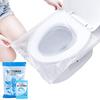 50 PCS Biodegradable Disposable Plastic Toilet Seat Cover Portable Safety Travel Bathroom Toilet Paper Pad Bathroom Accessory