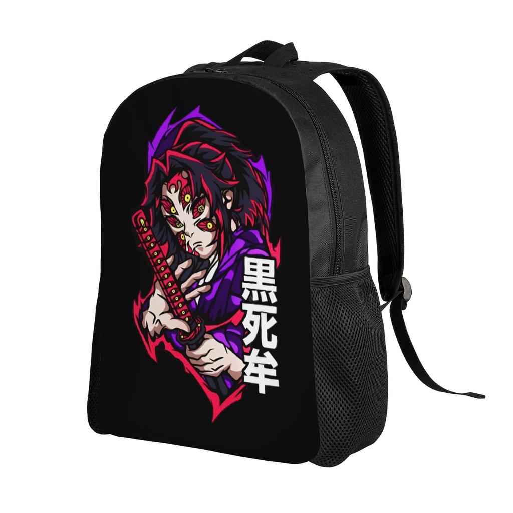 Demon Slayers Backpack for Women Men Waterproof College School Kokushibo Bag Printing Bookbag