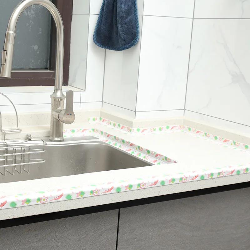 Водонепроницаемая наклейка для кухонной раковины, водонепроницаемая лента для защиты от плесени, ванная комната, столешница, унитаз, самоклеющиеся наклейки на швы