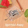 Transparent Mini Hand Cranking Music Box Acrylic Craft Acrylic Creative Crafts Ornaments  Children