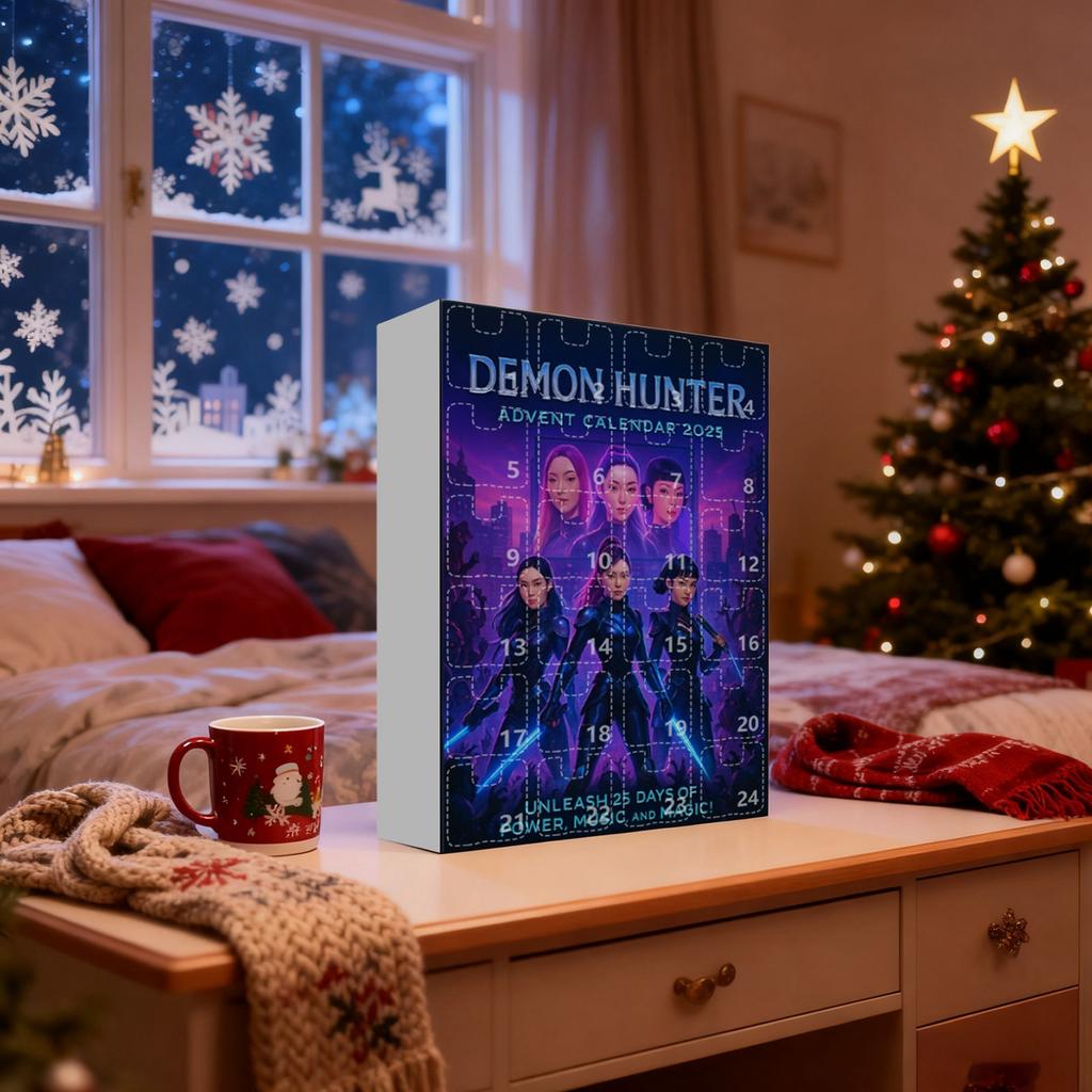 2D, 24 шт. Рисуй весело Рождественский детский подарок, Календарь обратного отсчета