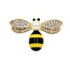 Брошь в виде пчелы с каплями масла в новом стиле - милая булавка в виде животного для воротников и аксессуаров одежды