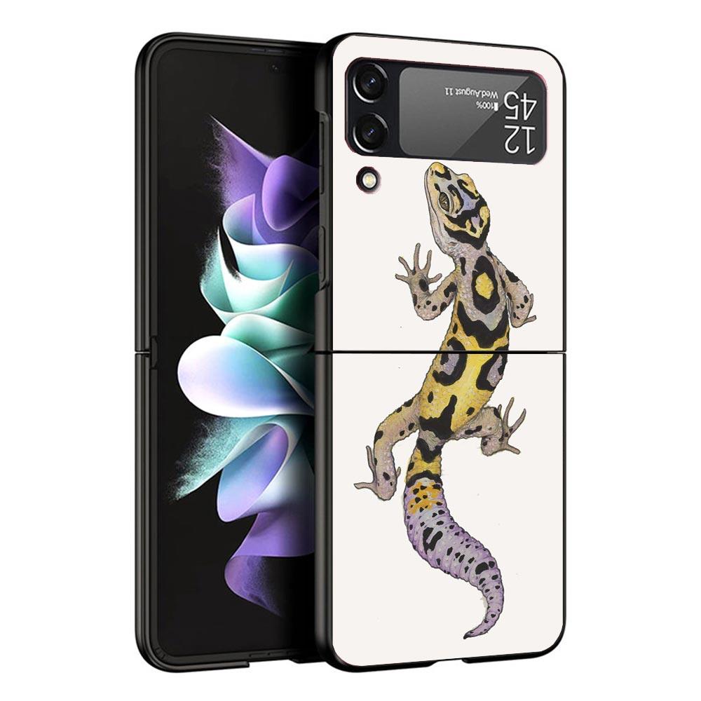 Lizards Geckos Case For Samsung Galaxy Z Flip 7 6 5 4 3 z Flip7 Flip6 Flip5 Flip4 5G Phone Cover Flip3 Folding Coque