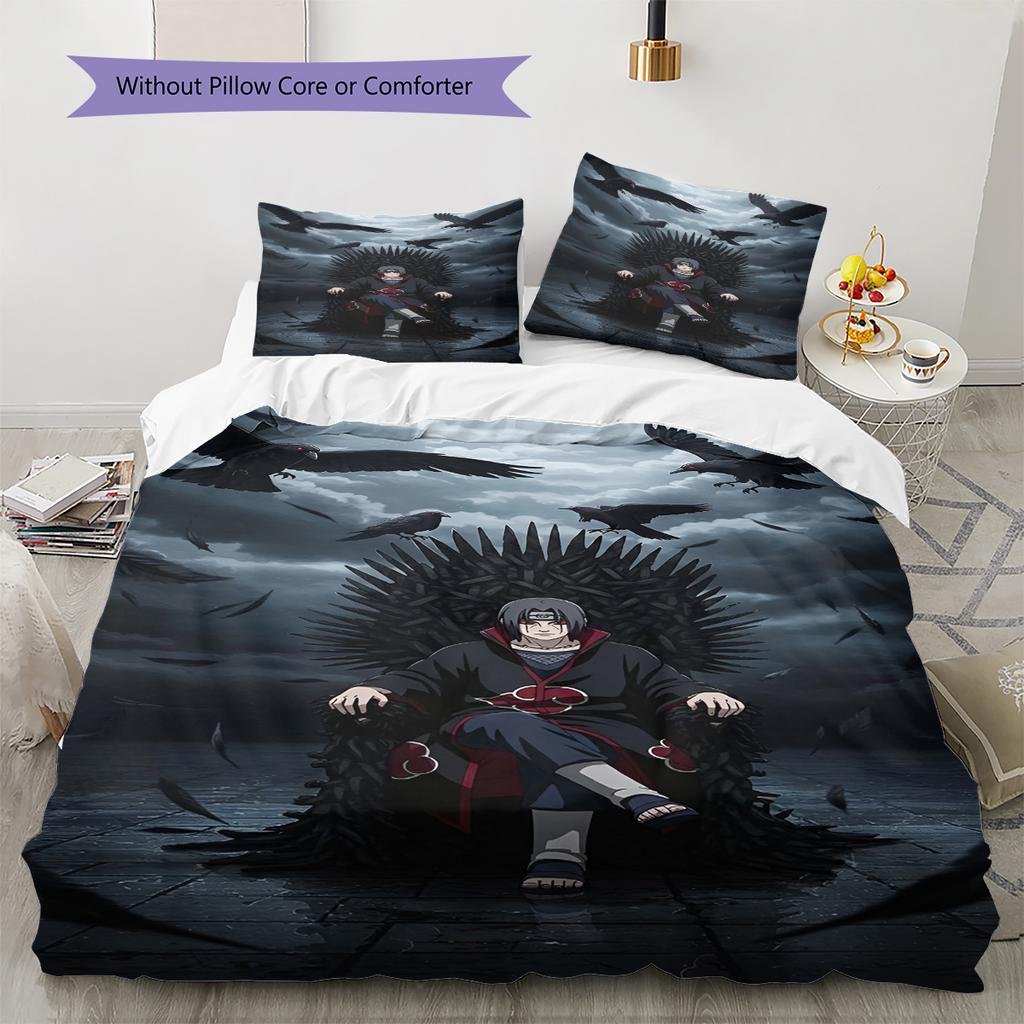 Мультяшный Узор Комплект Постельного Белья Одеяло Пододеяльник Наволочка Домашний Декор Подарок на День Рождения (1 пододеяльник + 2 наволочки, без наполнителя)