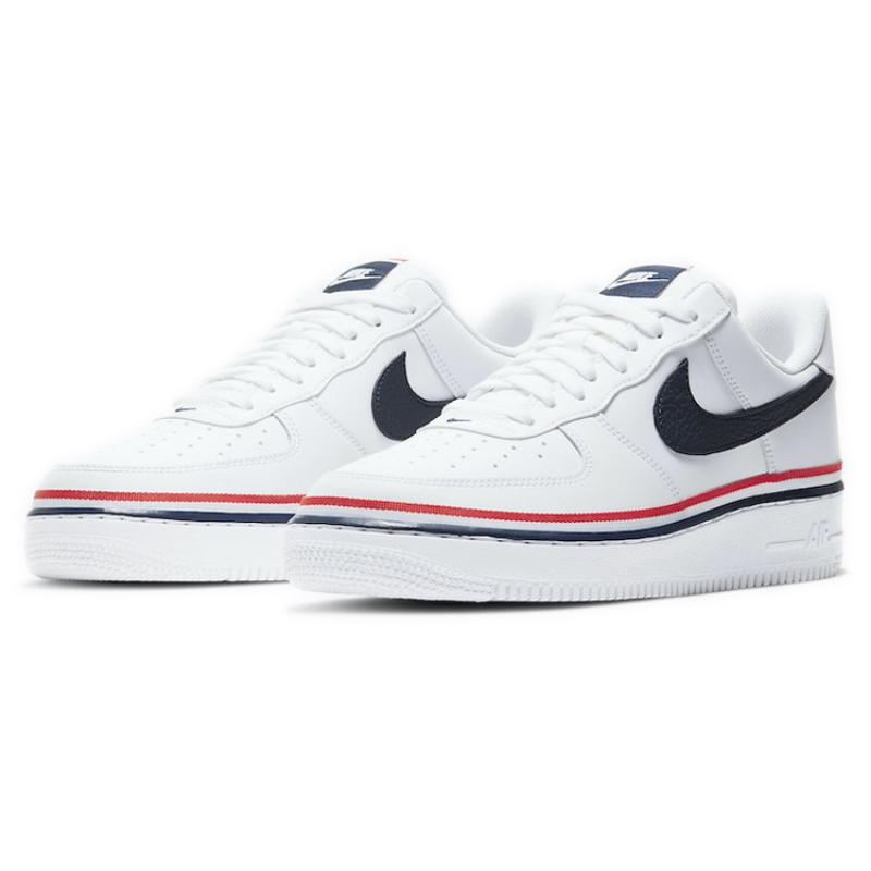 Nike Кроссовки Air Force 1 Low LV8 Ribbon Белые Синие CJ1377-100