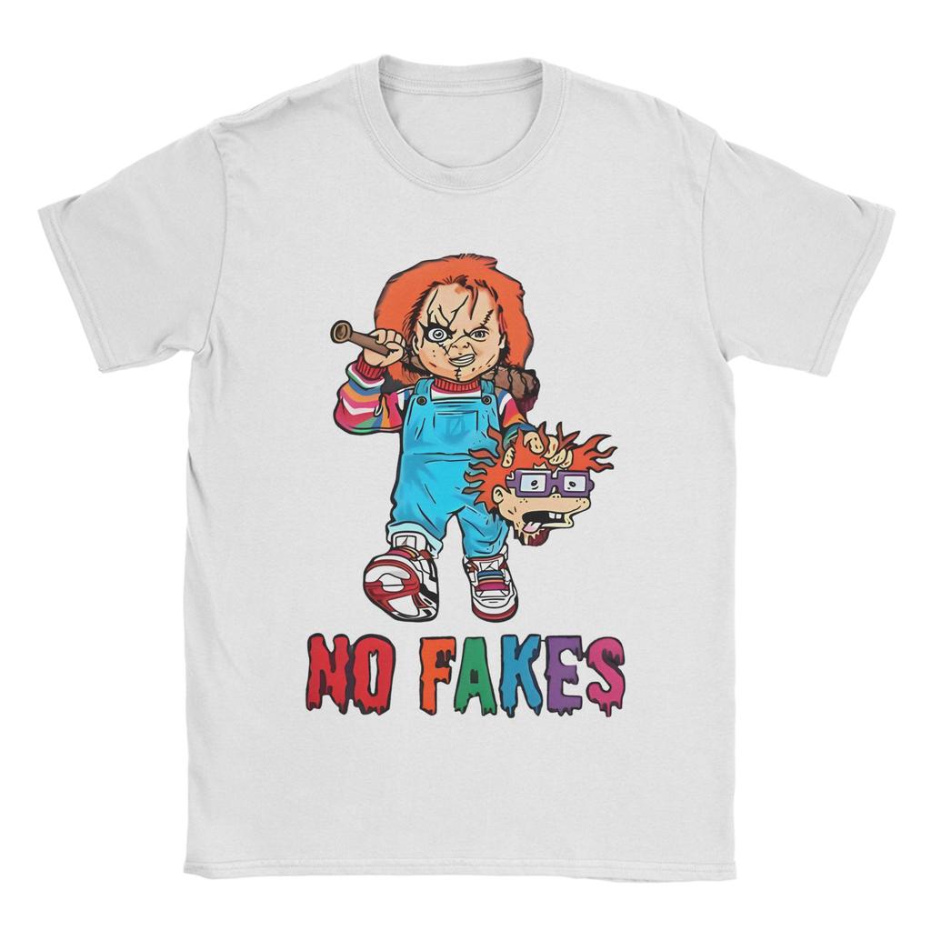 Футболка 'Друзья до конца' мужская 100% хлопок топы рубашки улззанг 80-е страшный ужас хороший парень Чаки круглый вырез короткий рукав