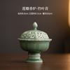 Zen Plum Green Lotus Petal Plate Incense Holder Water Fountain Decoration Incense Burners Aromatherapy Censer Chinese Tea Craft