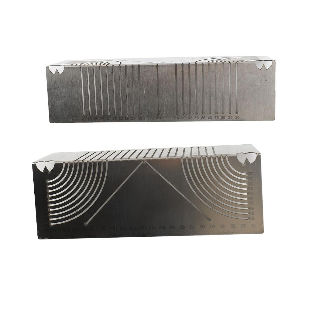 2pcs Stainless Steel Angle Marking Tool Multi Functional Pipe Cutting Guide Pipe Cutting