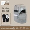HANDUNYOU Winter Cycling Lei Feng Hat & Glove Set