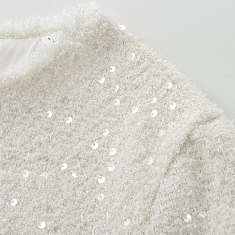 Kaslead New Arrival Women's Clothing Fashion Style Fashion Minimalist Sequin Mini Dress 8714933