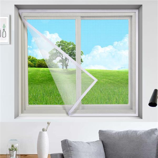 Магнитная оконная ширма от насекомых, оротективная сетка, занавеска из тюля, летняя самоклеящаяся оконная занавеска, сетка