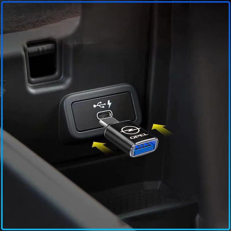 Автомобильный адаптер Type-C на USB 3.0 Автомобильный конвертер Детали интерьера Для Opel Astra C G H Insignia J K Zafira B Corsa Vectra C Corsa C