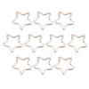 10pcs Metal Key Chain Ring Hook Connector DIY Jewelry Making Tool Handbag DecorationStar