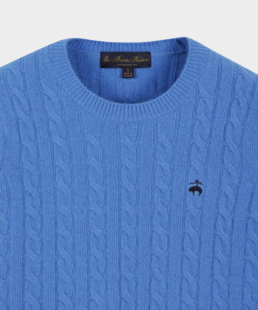 BROOKS BROTHERS [Women'S] Wool Cable Sweater (Blue) (Bbwrwbf401)