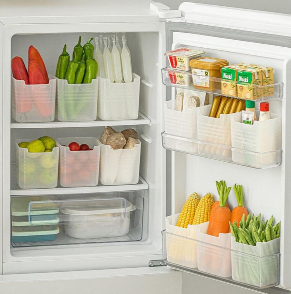 Портативный многофункциональный ящик для хранения на боковой двери холодильника — большое расширение вместимости для организации домашнего хозяйства