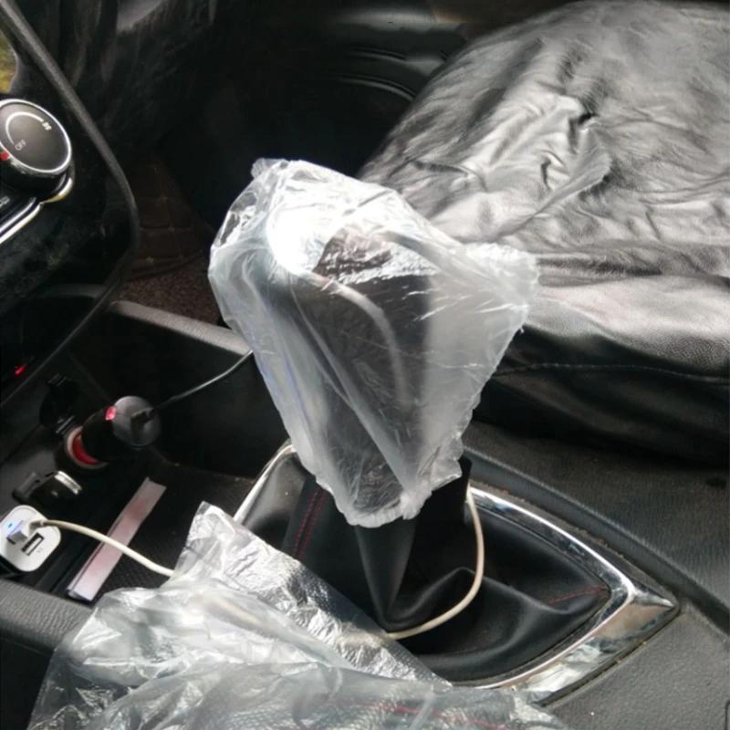 Универсальные Одноразовые Пылезащитные Чехлы на Автомобильные Сиденья Водонепроницаемые Защитный Чехол на Руль Автомобиля Аксессуары для Салона Автомобиля