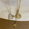Beads Shell Jewelry Gift Retro Korean Style Necklace Heart Clavicle Chain Bear Female Necklace