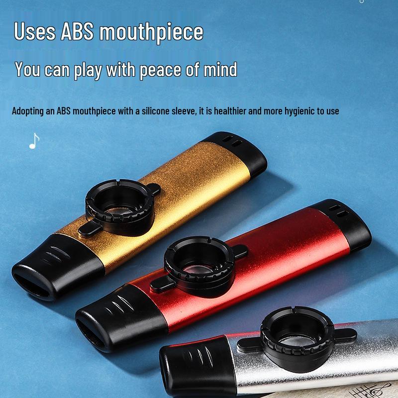 Professional Metal Kazoo Flute for Beginners - Easy Guitar Accompaniment & Unique Niche Instrument