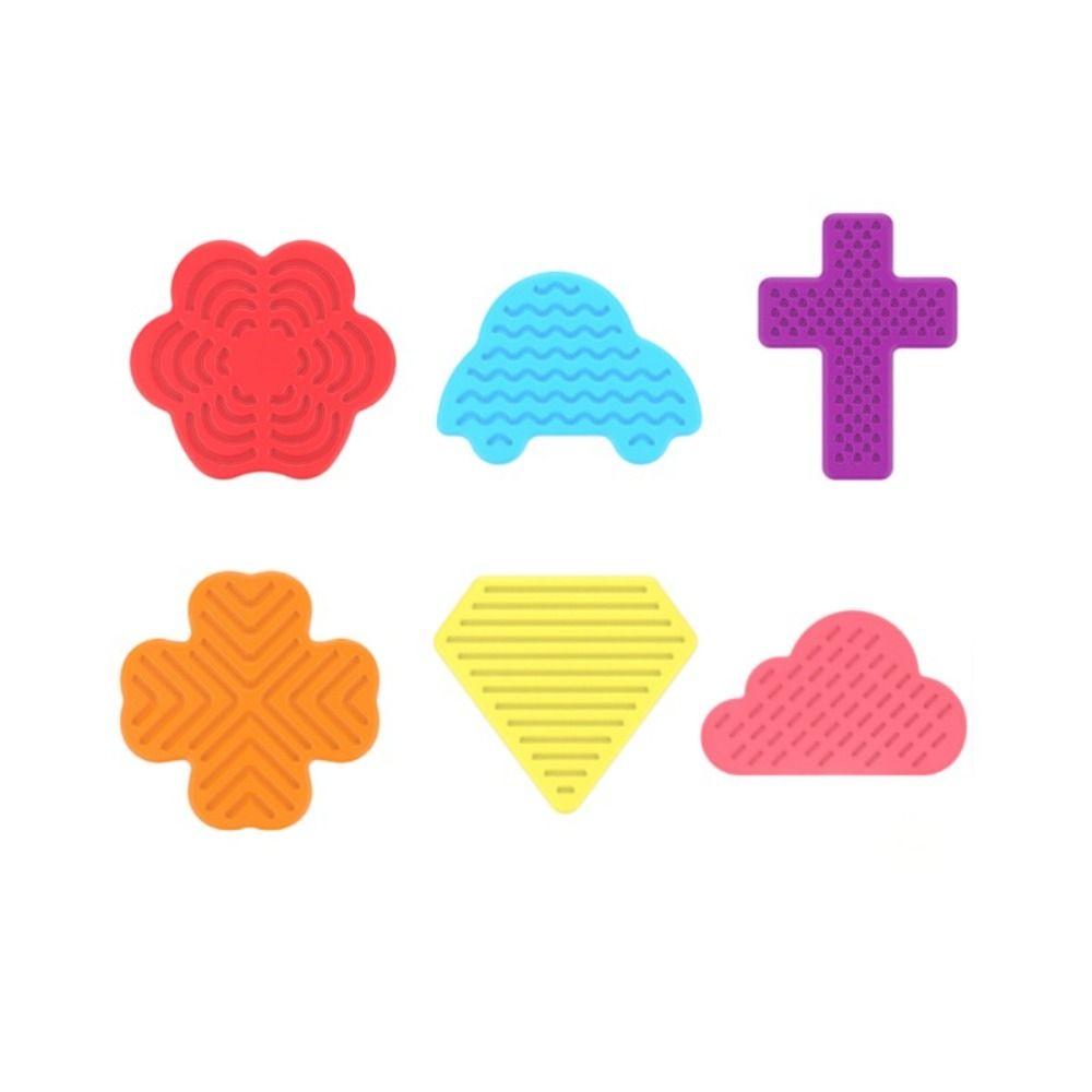 6 шт./набор текстурированных детских сенсорных камней, расслабляющих текстурированных камней для беспокойства, рождественский подарок