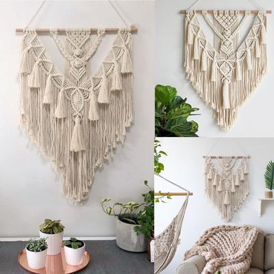 Nordic Bohemian Macrame Wall Hanging Tassel Boho Papestry Hand Fabriced For Home Decor Living Room Bedroom Room House Decoration