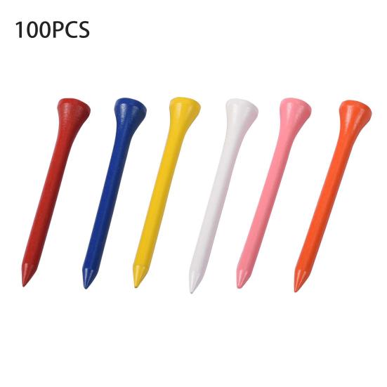 100 шт. деревянных ти для гольфа, уменьшающих трение и боковое вращение, аксессуар для гольфа для улучшения дальности и точности