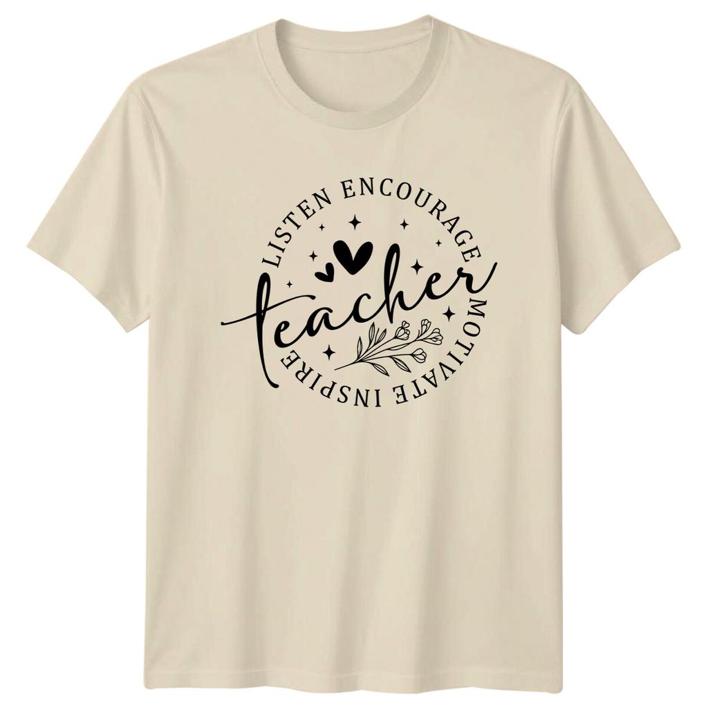 Teacher Listen Encourage Motivate Inspire TShirt Motivational Gift