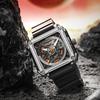 WM Часы Автоматические Механические Часы Мужские Нержавеющая Сталь reloj hombre Серия Interstellar Квадратные Welly Merck Часы WM090