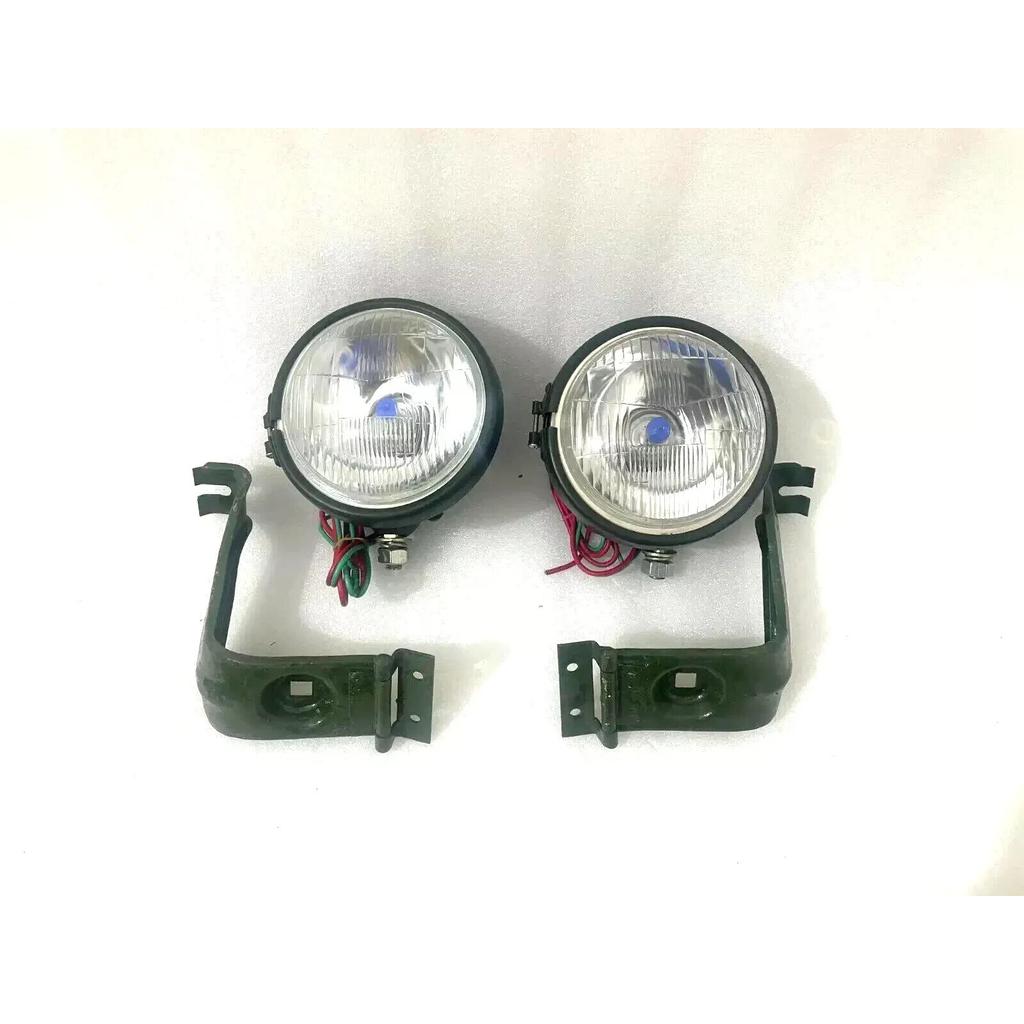 Willys Jeep MB Ford GPW Headlight Light with Bracket Pair Left & Right |Fit For