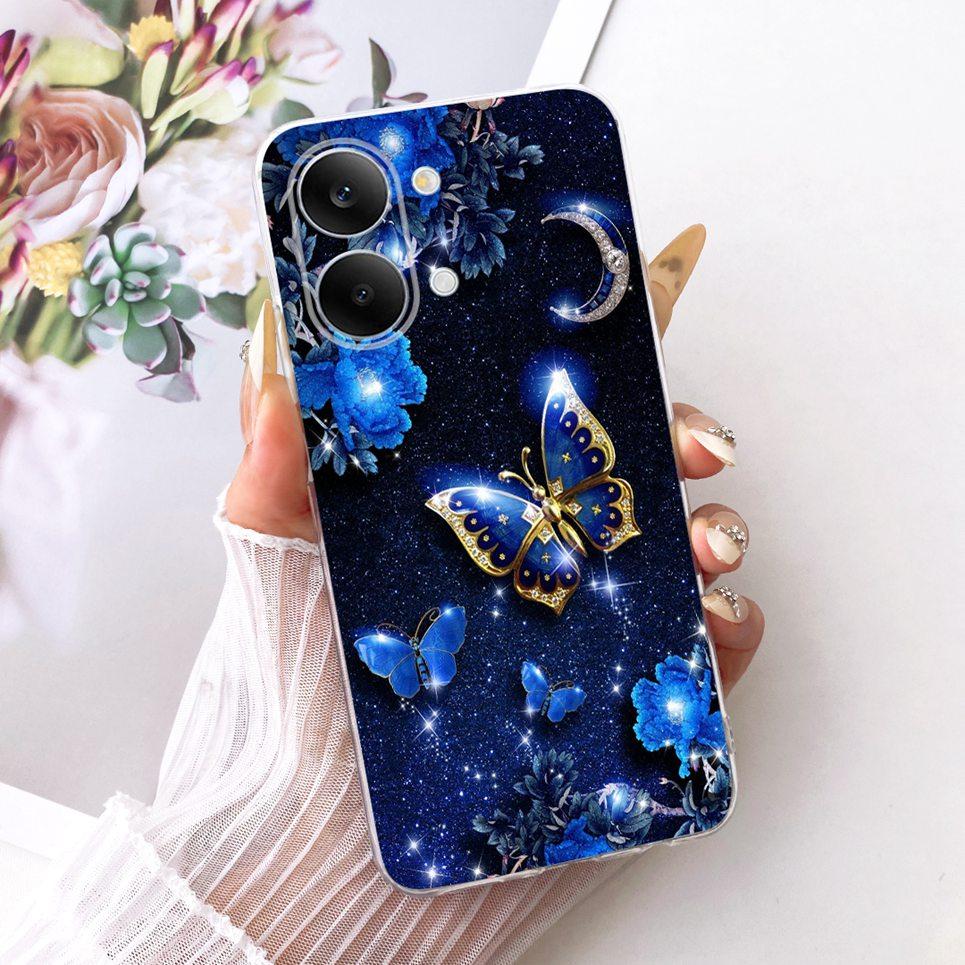 Flower Butterfly Luxury Girly Fashion Casing For Xiaomi Poco X8 Pro Max / Redmi Turbo 5 Max Phone Case Soft Clear Silicone Cover