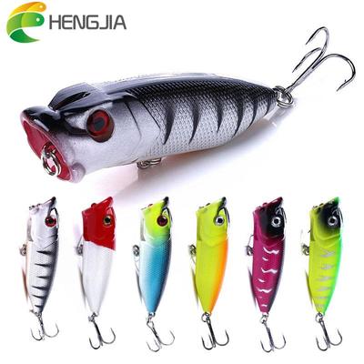 HENGJIA 6 шт./лот, 6,5 см/11,8 г, рыболовная приманка-поппер, жесткие рыболовные приманки, приманка для верхней воды, морская рыболовная приманка для щуки, окуня, Pesca