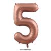 40 Inch 0-9 Digital Balloon Number Aluminum Foil Helium 18 Inch Love Shaped Caramel Cream Birthday Gift Toy Party Decoration