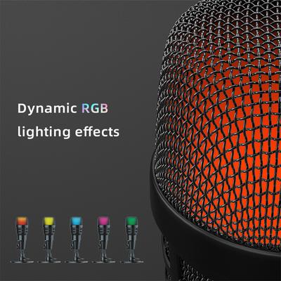 USB Конденсаторный микрофон Plug and Play Игровой микрофон для ноутбука телефона Запись Прямая трансляция Караоке 180 градусов