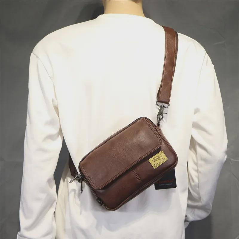 2020 Trendy Men's Shoulder Bag: Casual Japanese & Korean Style Crossbody for Men & Women