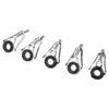 80Pcs Durable Fishing Rod Guide Rings Tips Set In 10 Sizes Replacement Accessory
