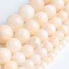 Light Yellow Angelite Loose Round 15 Inch Beads For Jewelry Making 4/6/8/10/12mm Beads